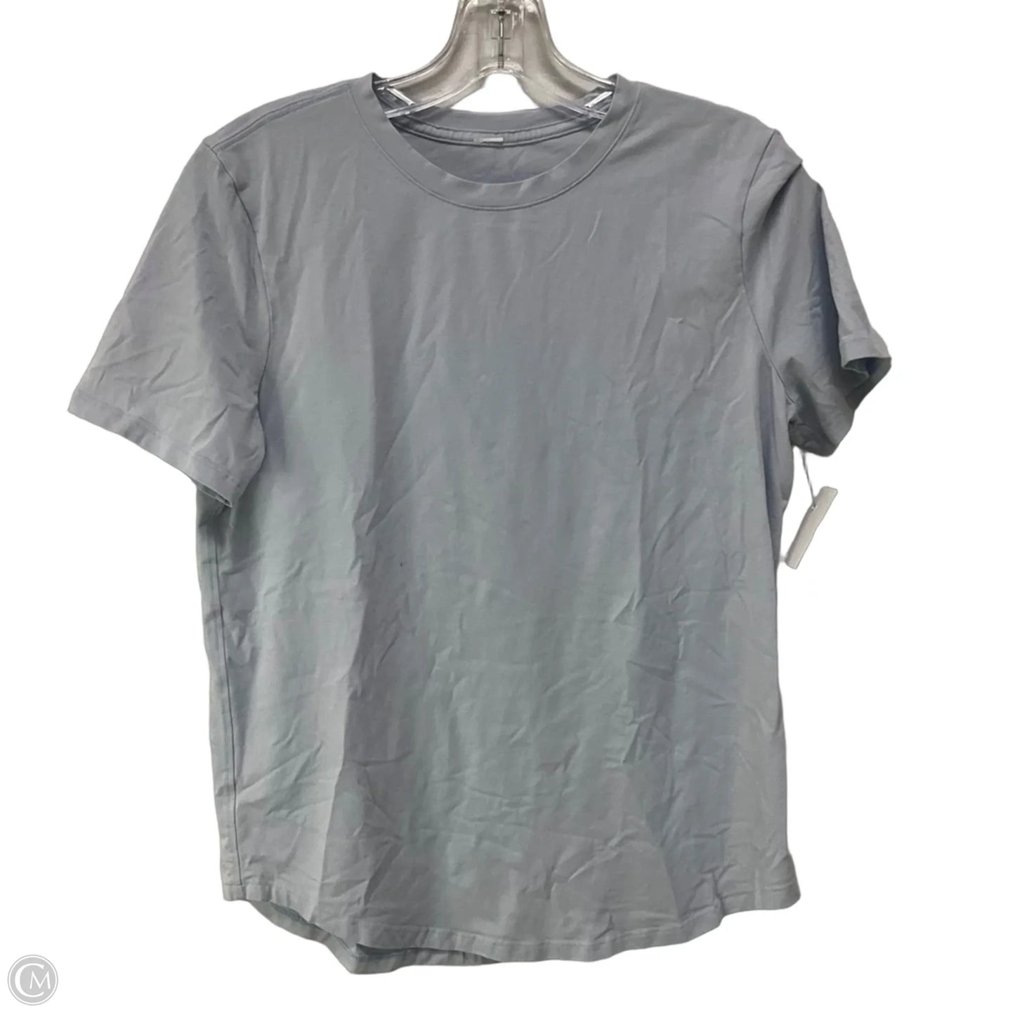 Athletic Top Short Sleeve By Lululemon In Blue, Size: 6