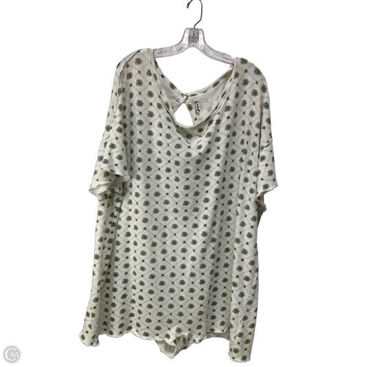 Shortalls By Free People In Green & White, Size: S