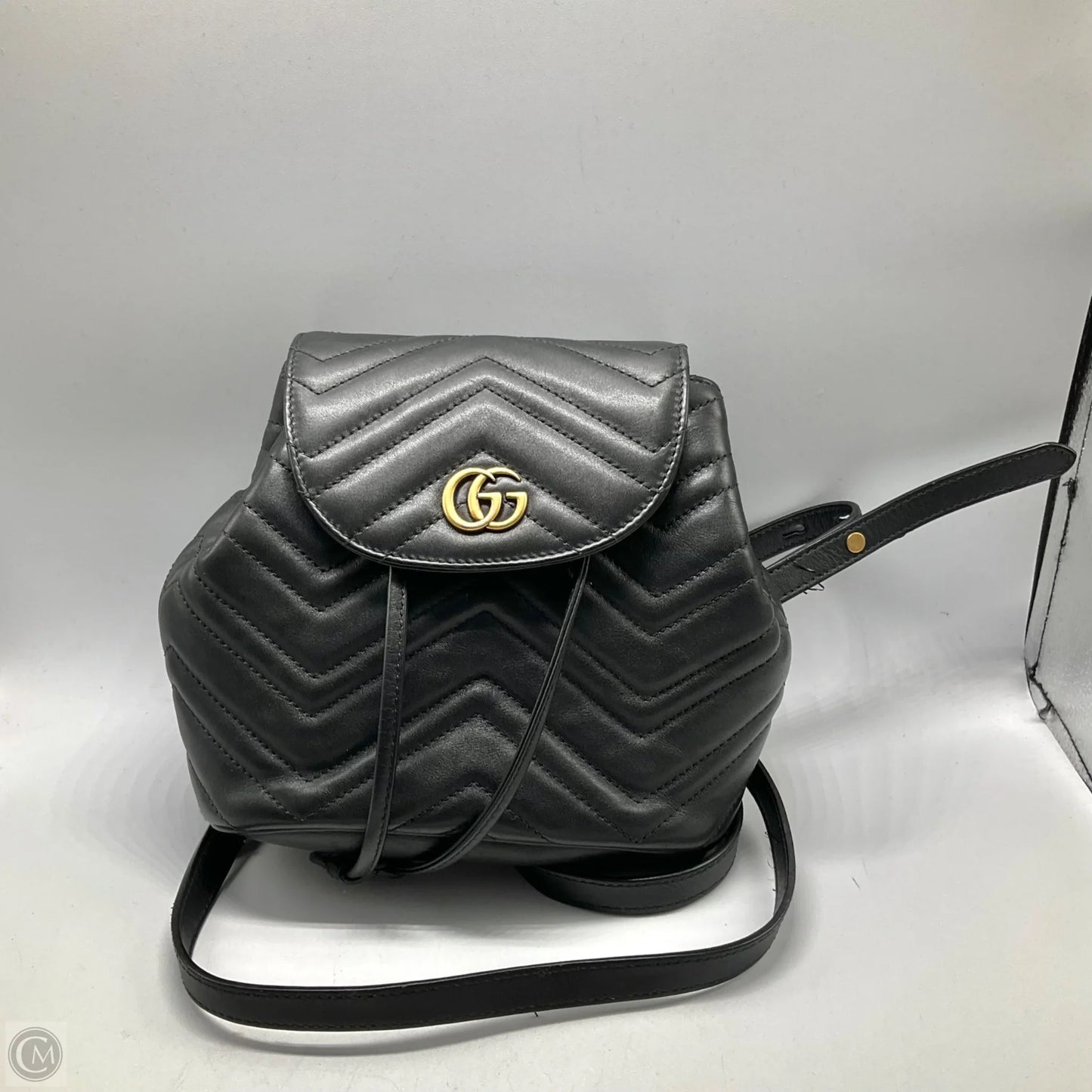 Backpack Luxury Designer By Gucci, Size: Small