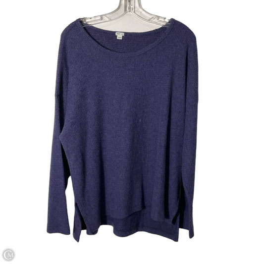 Top Long Sleeve By Aerie In Blue, Size: Xl