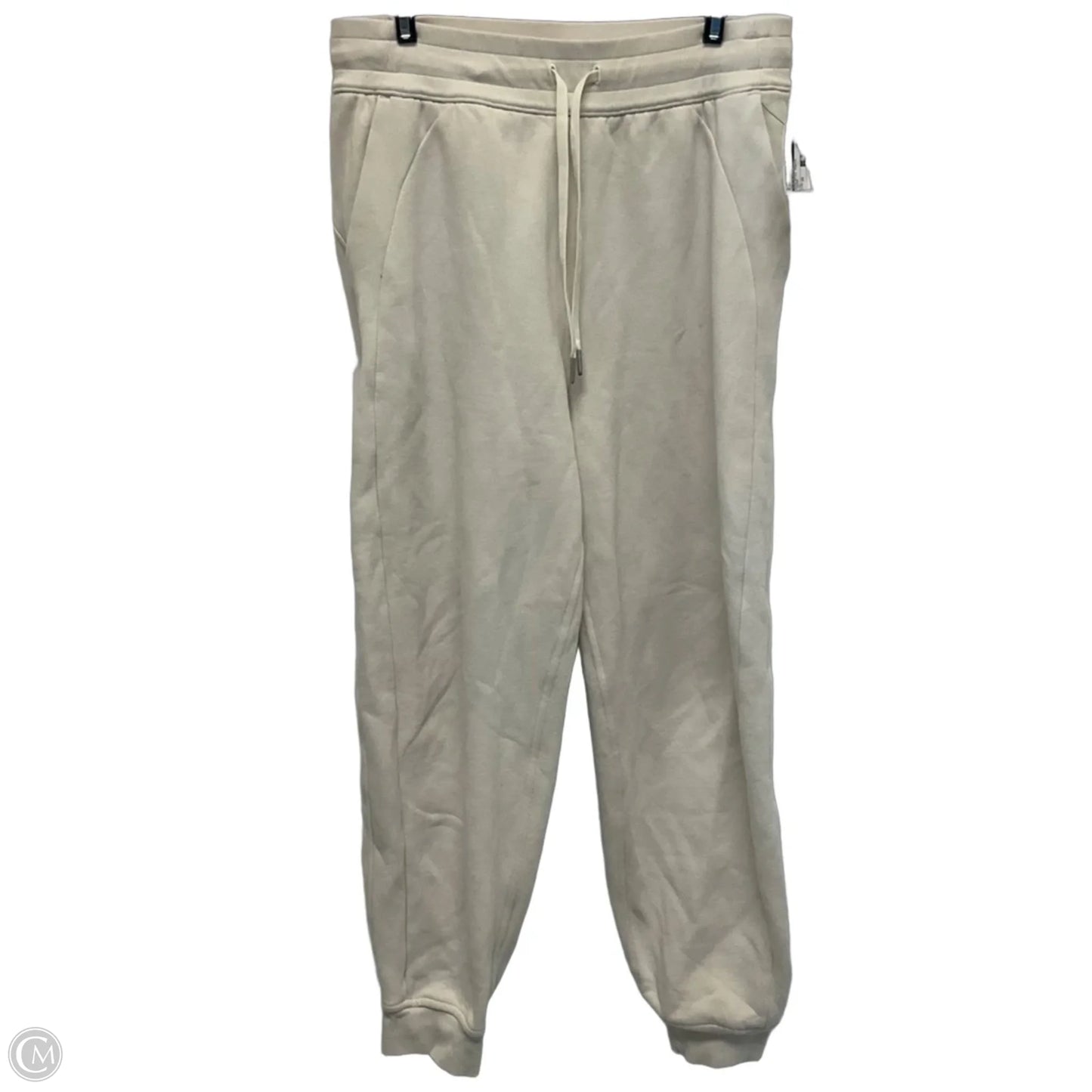 Athletic Pants By Lululemon In Cream, Size: 10