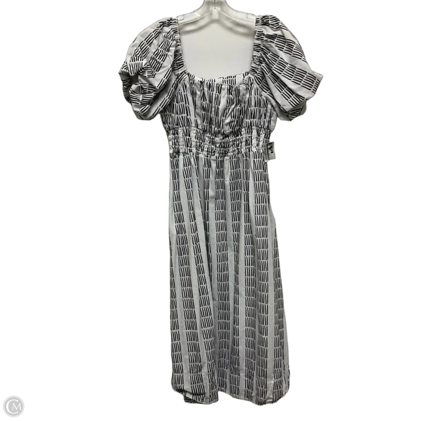 Dress Casual Midi By Maeve In Black & White, Size: S