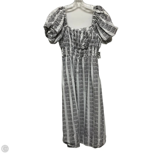 Dress Casual Midi By Maeve In Black & White, Size: S