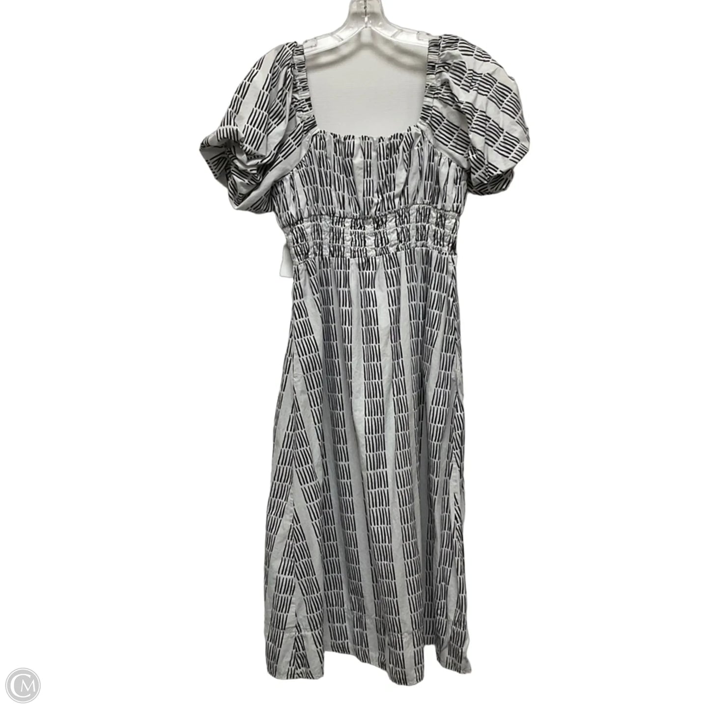 Dress Casual Midi By Maeve In Black & White, Size: S