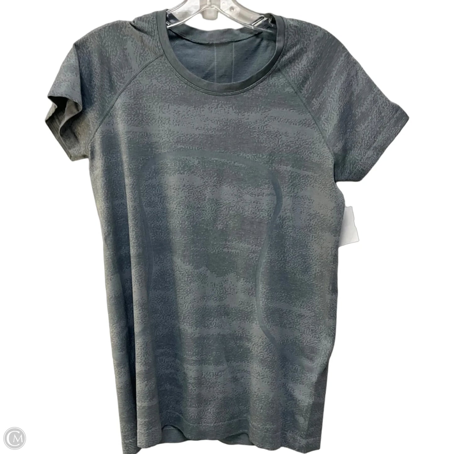 Athletic Top Short Sleeve By Lululemon In Blue, Size: 8
