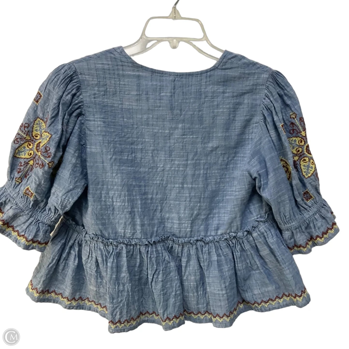 Top Short Sleeve By Free People In Blue, Size: Xs