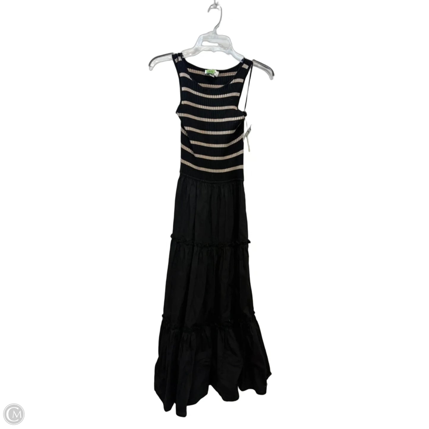 Dress Casual Midi By Evereve In Striped Pattern, Size: S