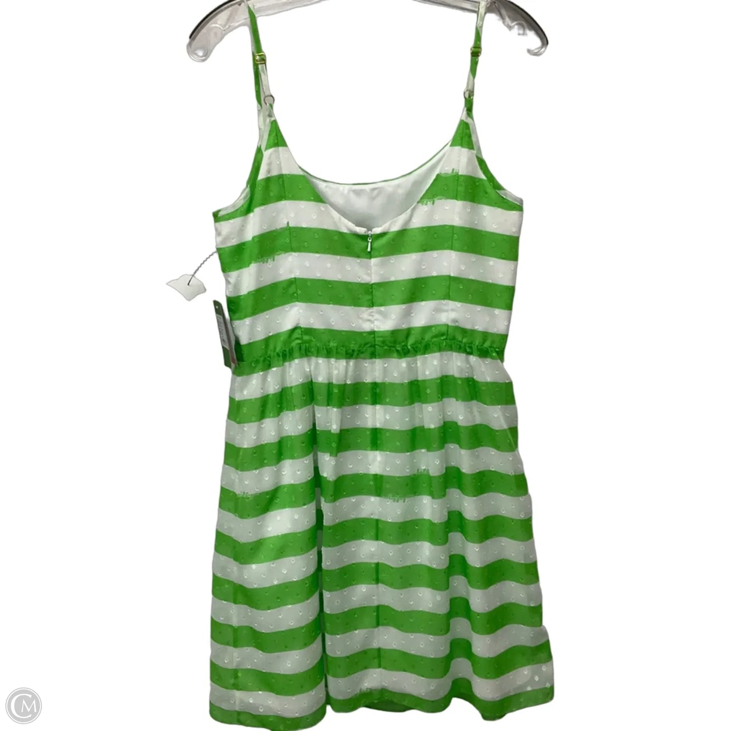 Dress Designer By Lilly Pulitzer In Green & White, Size: 10