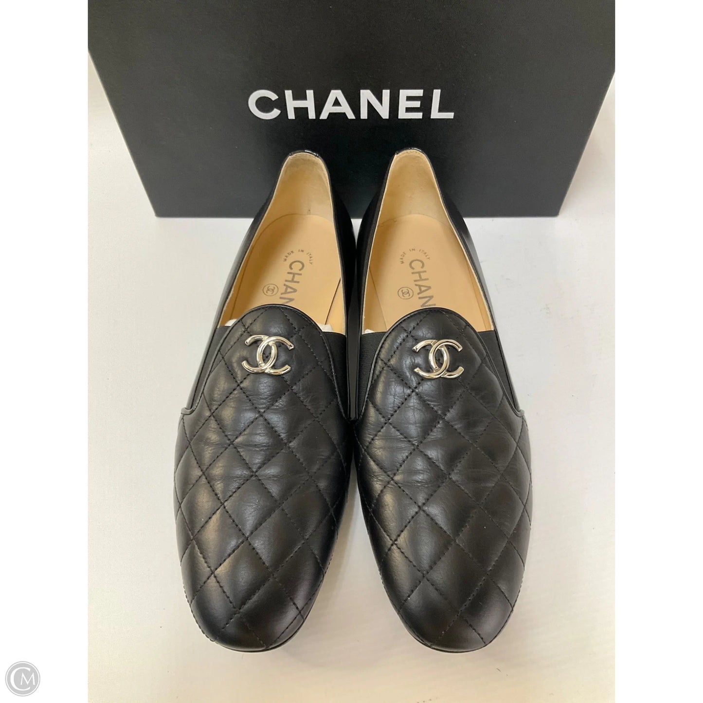 Shoes Luxury Designer By Chanel In Black, Size: 9.5