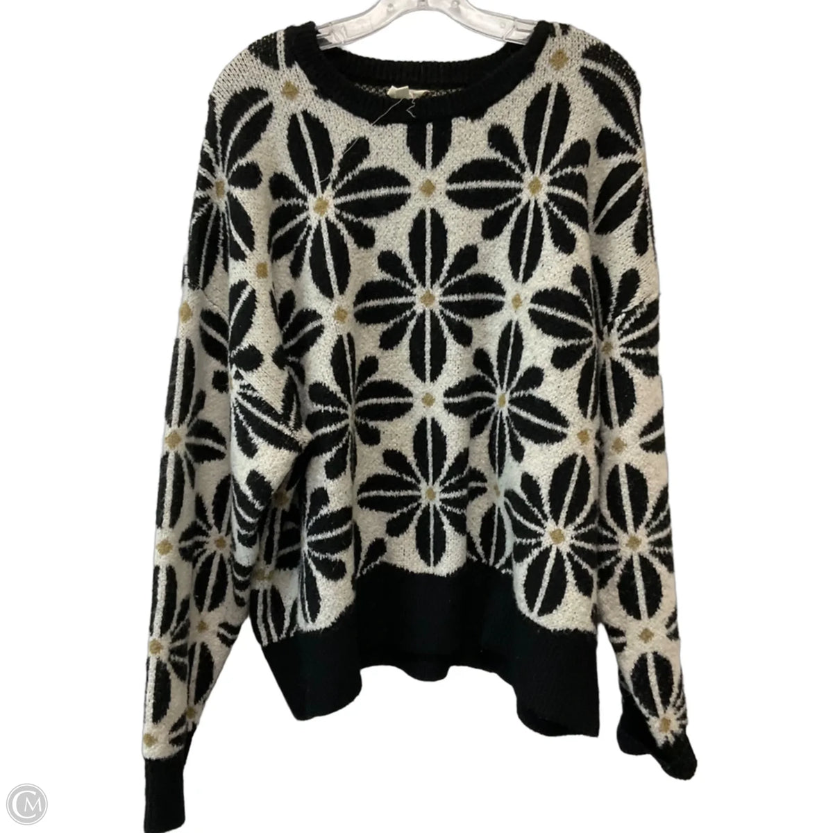 Sweater By Bibi In Floral Print, Size: 2x