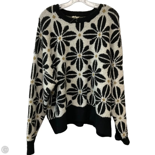 Sweater By Bibi In Floral Print, Size: 2x