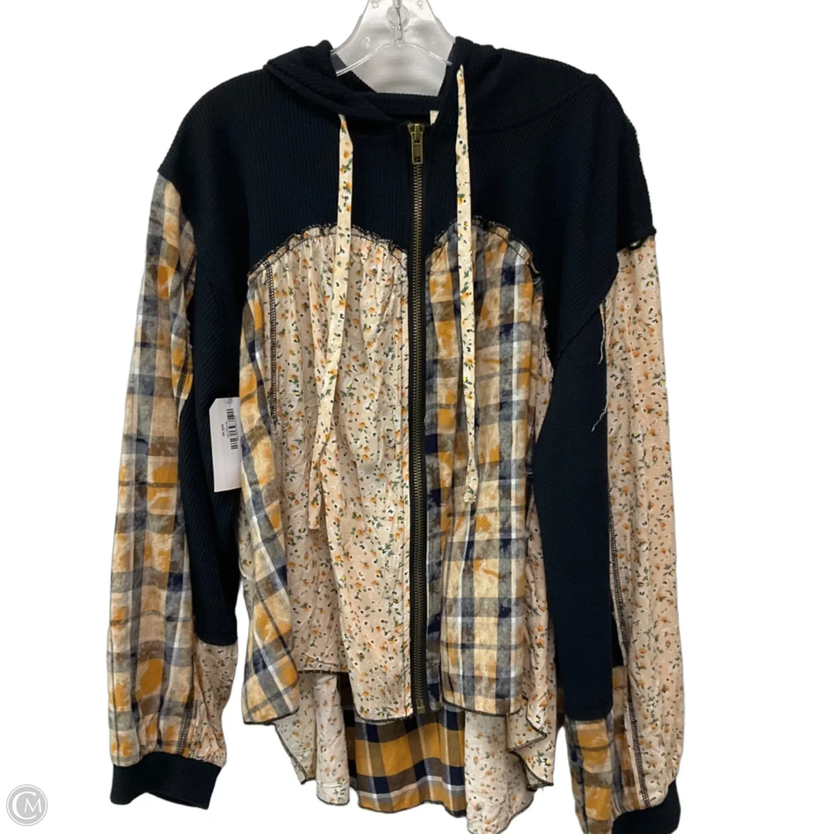 Jacket Other By Pol In Blue & Orange, Size: L