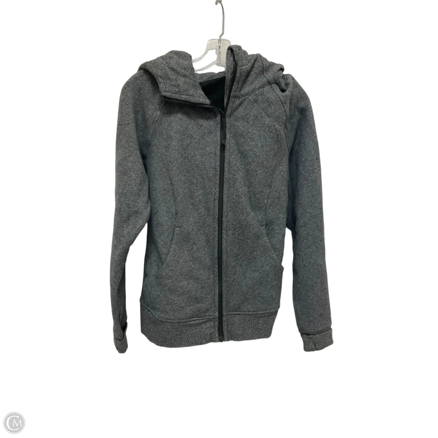 Athletic Jacket By Lululemon In Grey, Size: 10