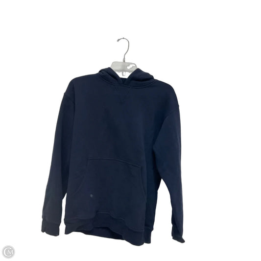 Athletic Sweatshirt Hoodie By Lululemon In Navy, Size: 8