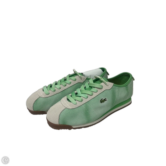 Shoes Sneakers By Lacoste In Green, Size: 10