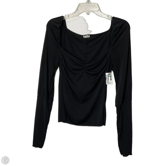 Top Long Sleeve By Free People In Black, Size: M