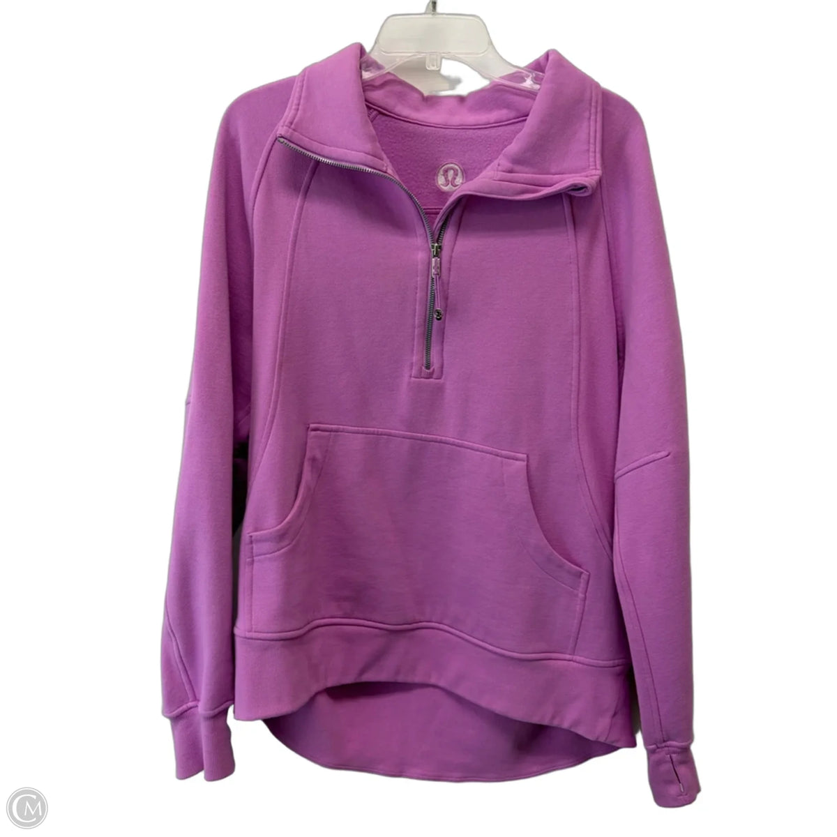 Athletic Sweatshirt Collar By Lululemon In Pink, Size: M