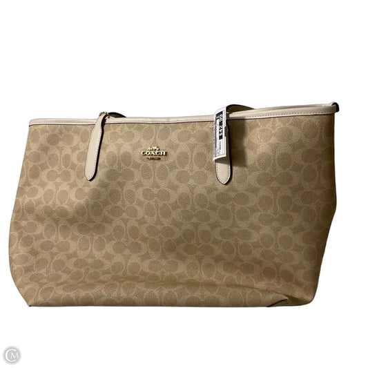 Tote Designer By Coach, Size: Medium