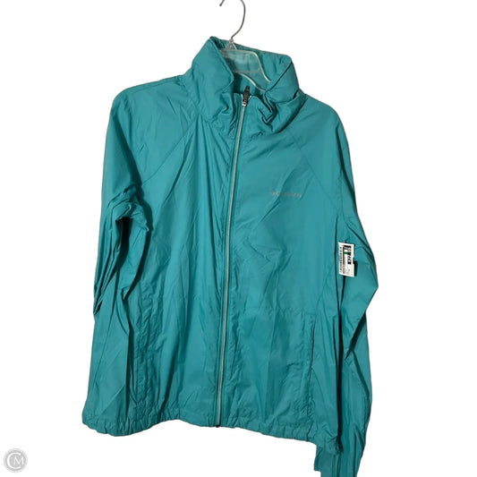 Jacket Windbreaker By Columbia In Blue, Size: Xl