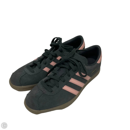 Shoes Sneakers By Adidas In Grey & Pink, Size: 7