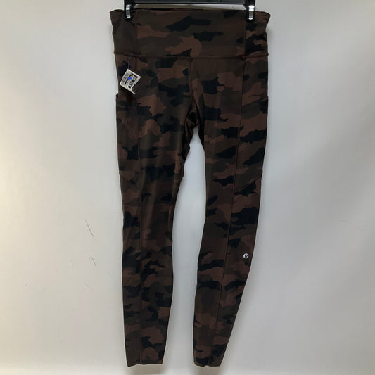 Athletic Leggings By Lululemon In Camouflage Print, Size: 8