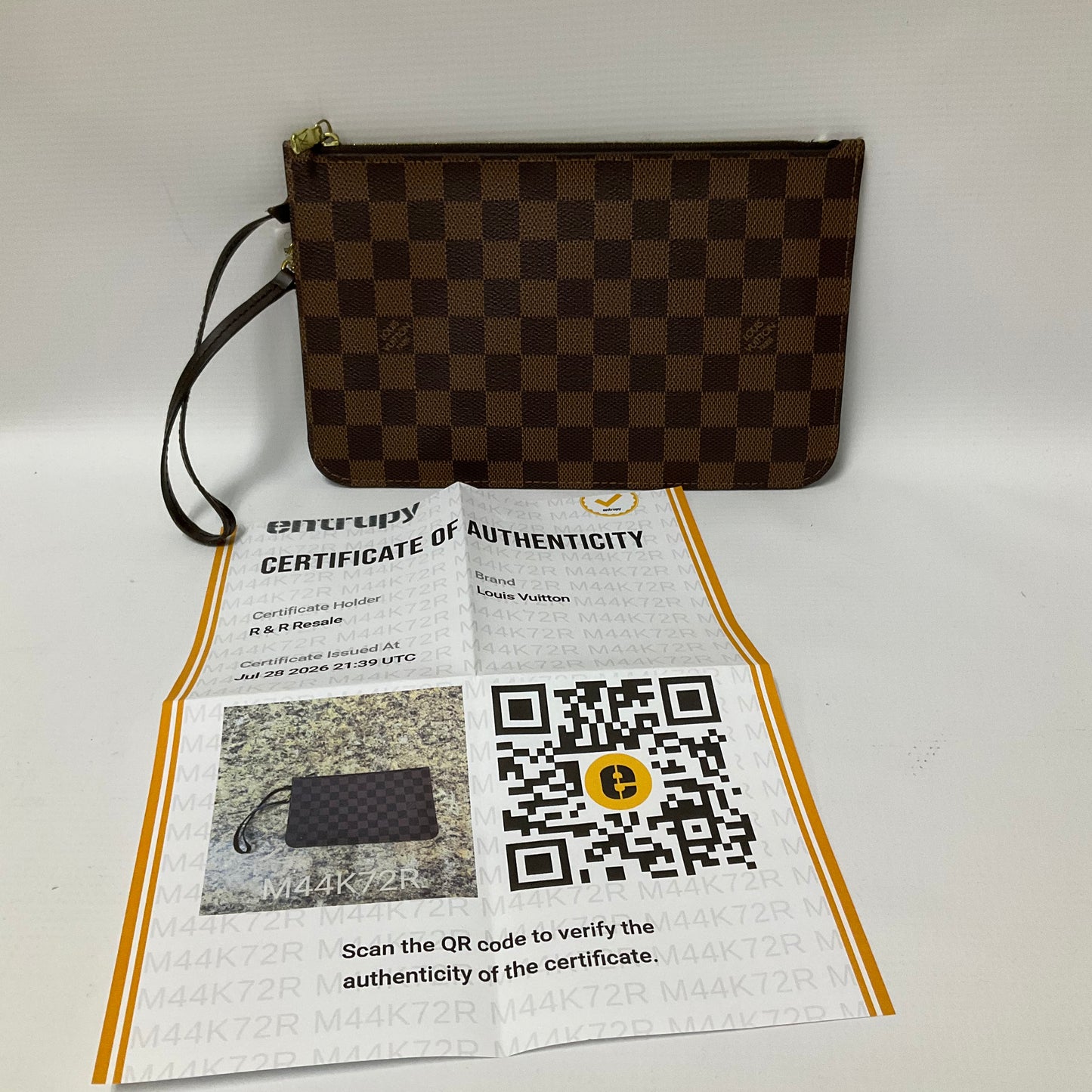 Wristlet Luxury Designer By Louis Vuitton, Size: Medium